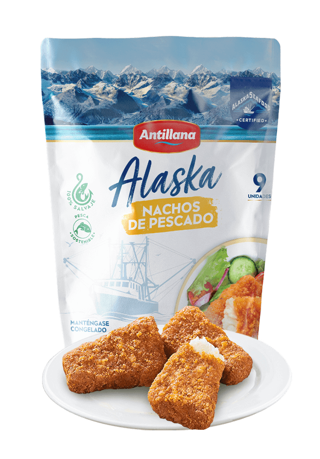nachos de pescado alaska antillana